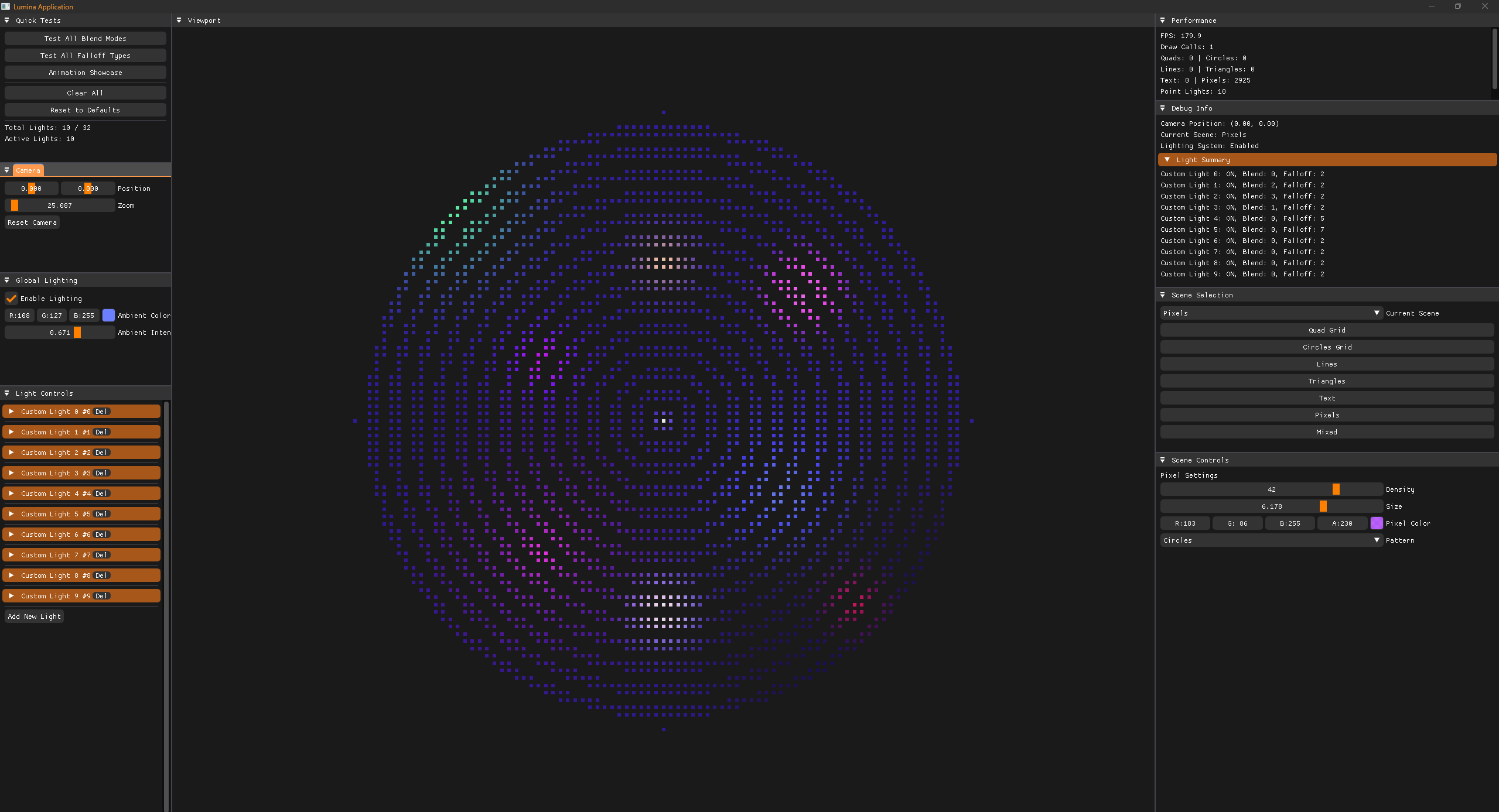 Complex Lighting Scene